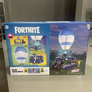 Fortnite Battle Bus Deluxe - Features Inflatable Balloon with Lights & Sounds,